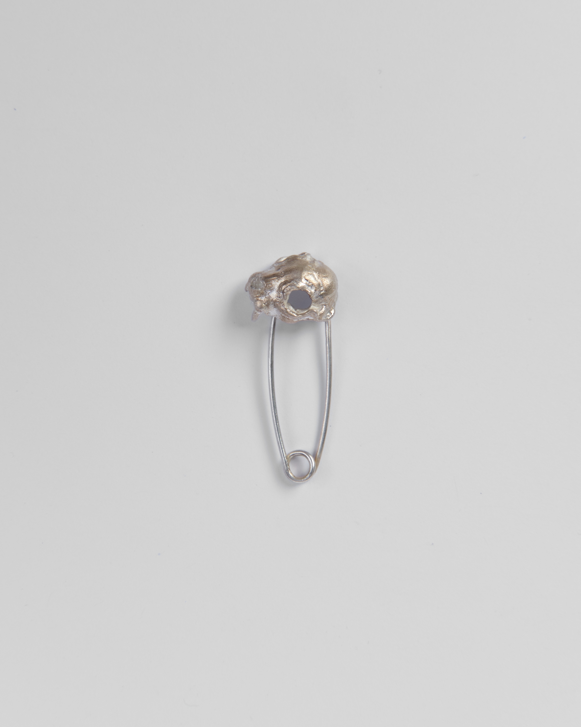 Silver Toro Brooch