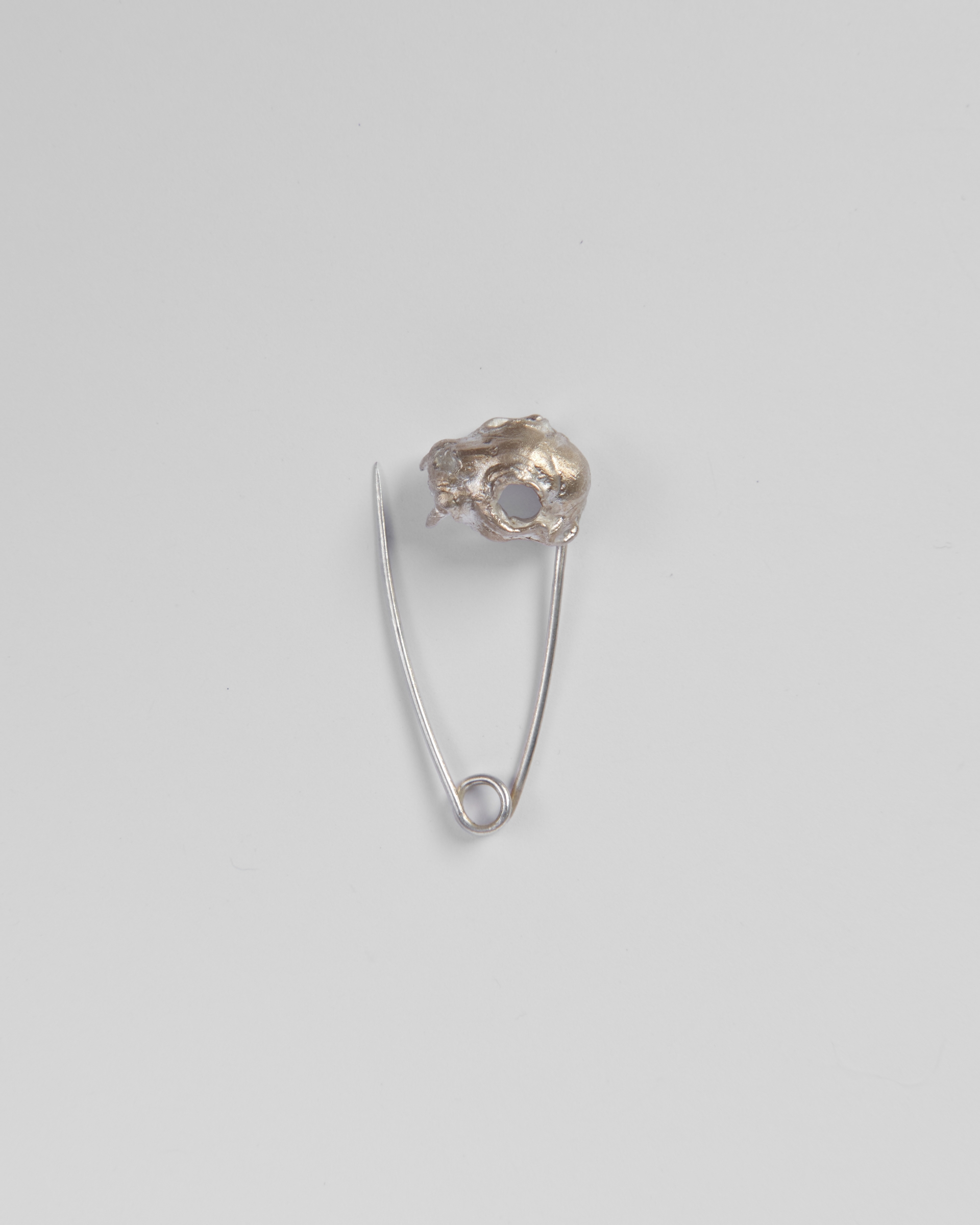 Silver Toro Brooch