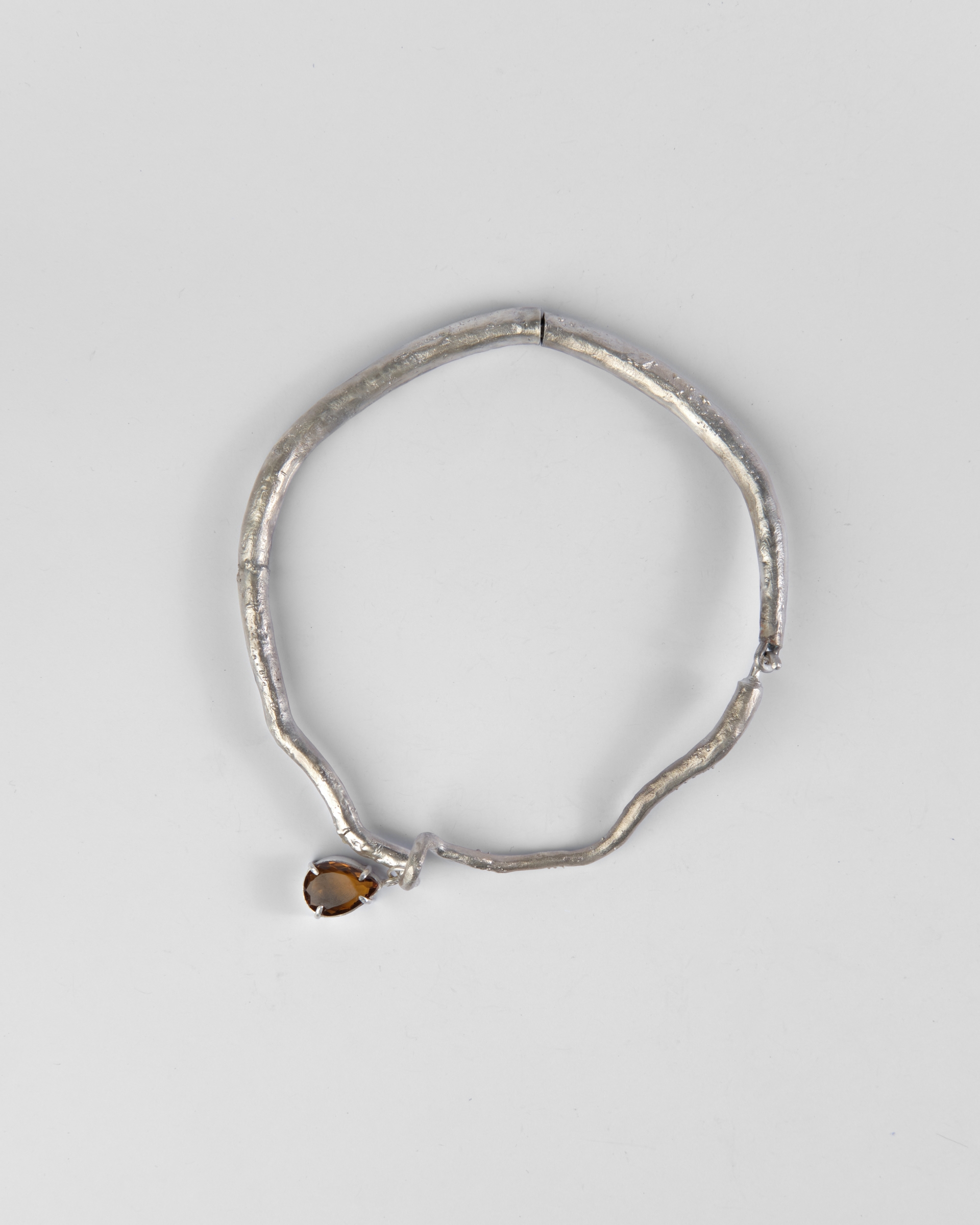 Silver Akram Choker, with Citrine