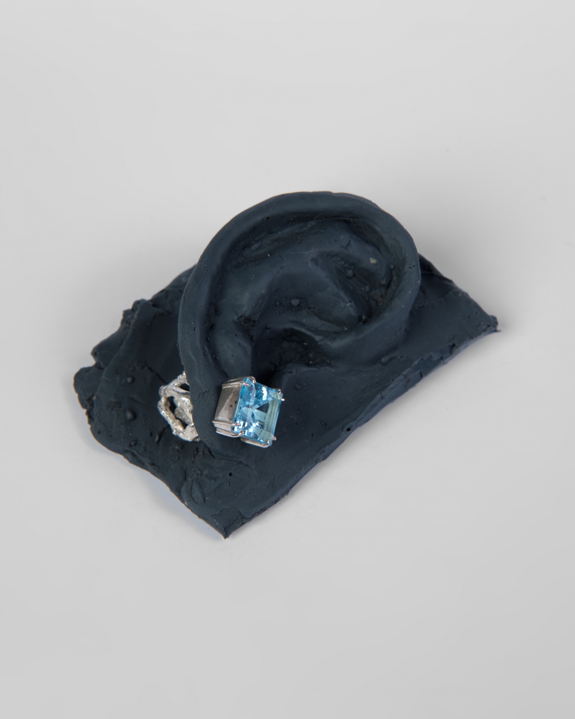 Silver Nilam Earrings