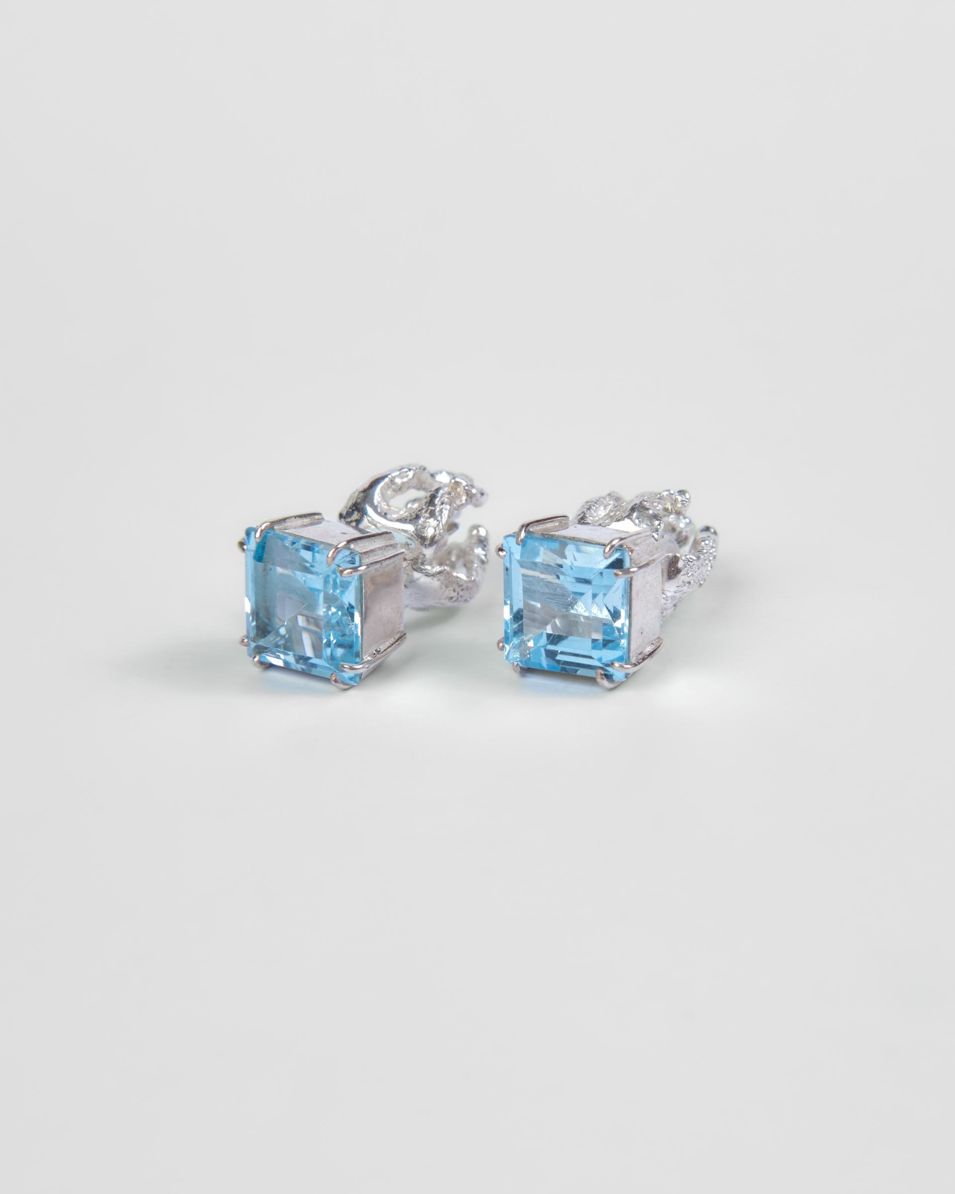 Silver Nilam Earrings