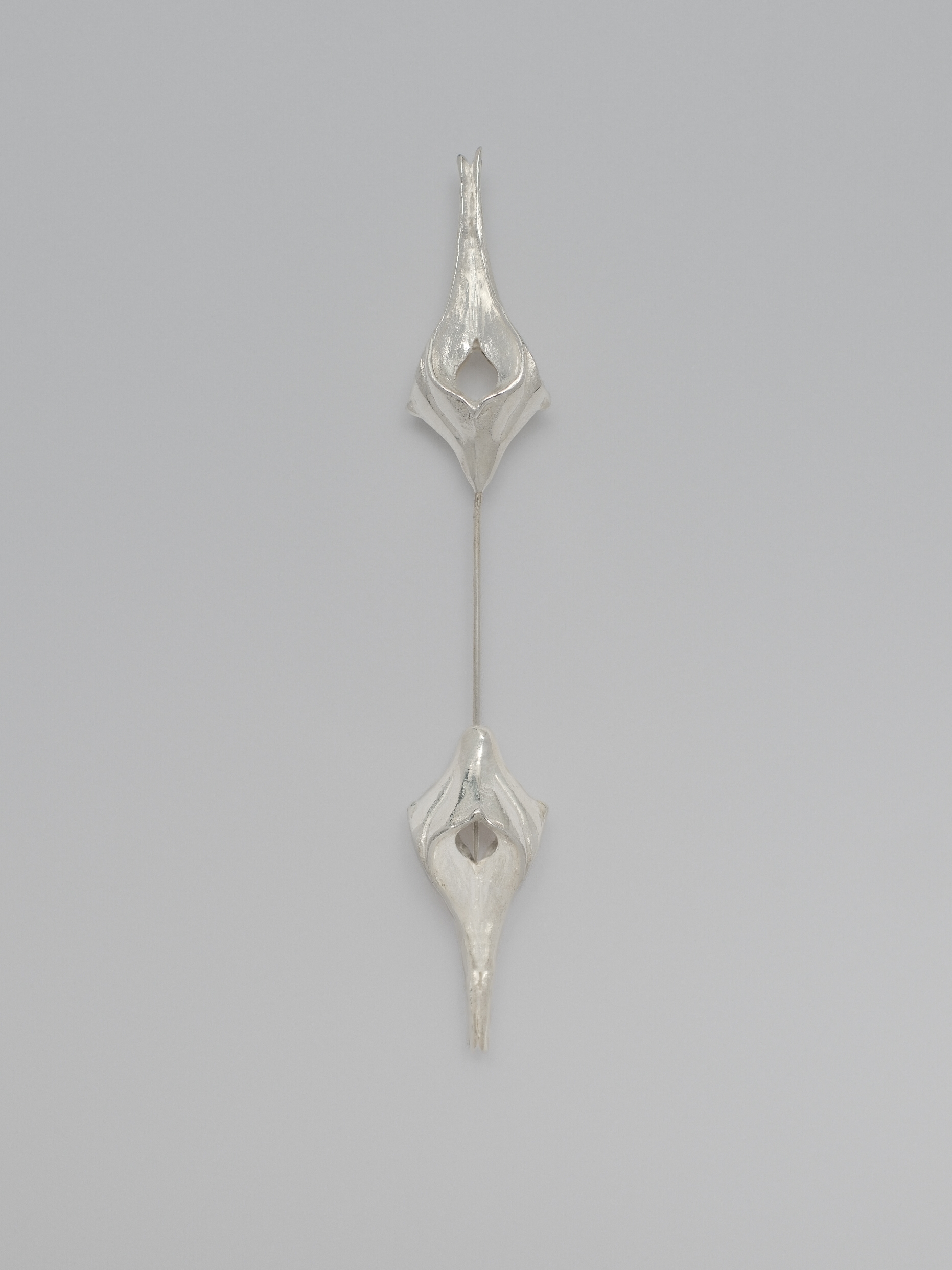 Silver Vajra Brooch